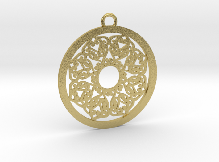 Ornamental pendant no.2 3d printed