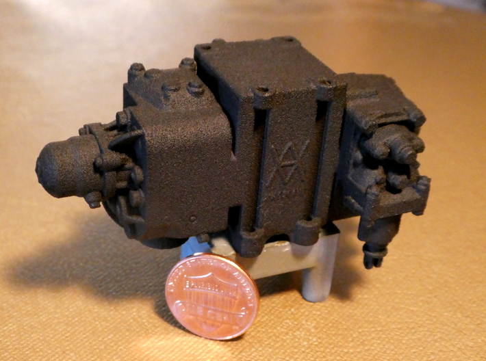 1/8 Scale AB Brake System Set 3d printed Our signature AB valve, shown in Black Natural Versatile Plastic.