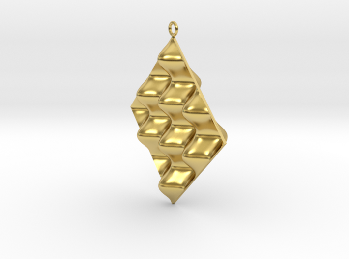 Sine Wave product Earring 3d printed