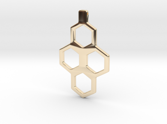 Honeycomb Necklace-35 3d printed