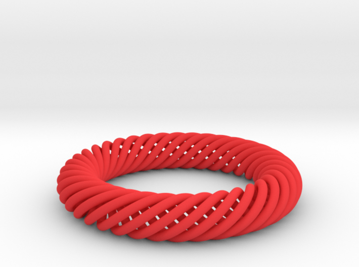 Torus Knot Bracelet 80mm inner diameter 3d printed