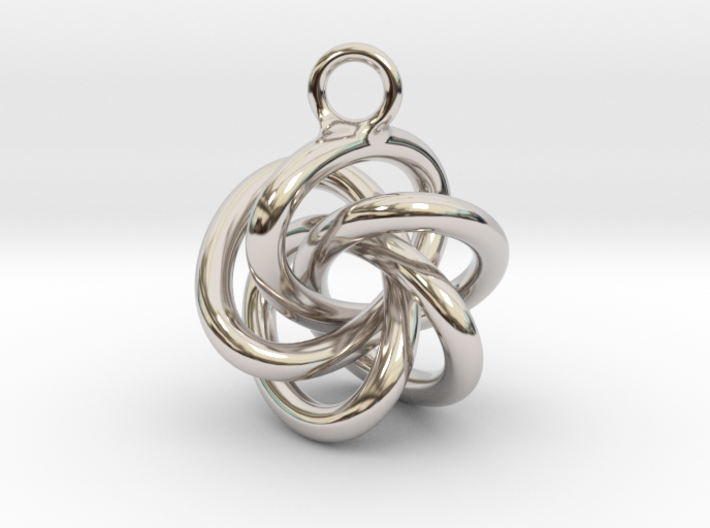 5-Knot Earring 20mm wide 3d printed