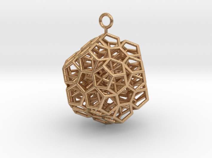Level 2 Sierpinski Dodecahedron earring (medium) 3d printed