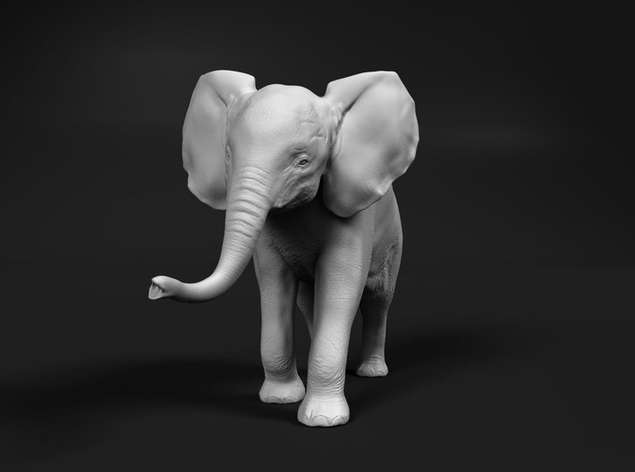 African Bush Elephant 1:120 Running Male Calf 3d printed 
