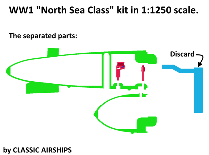 North Sea Class of WW1 3d printed Assembly Instructions p3 of 4