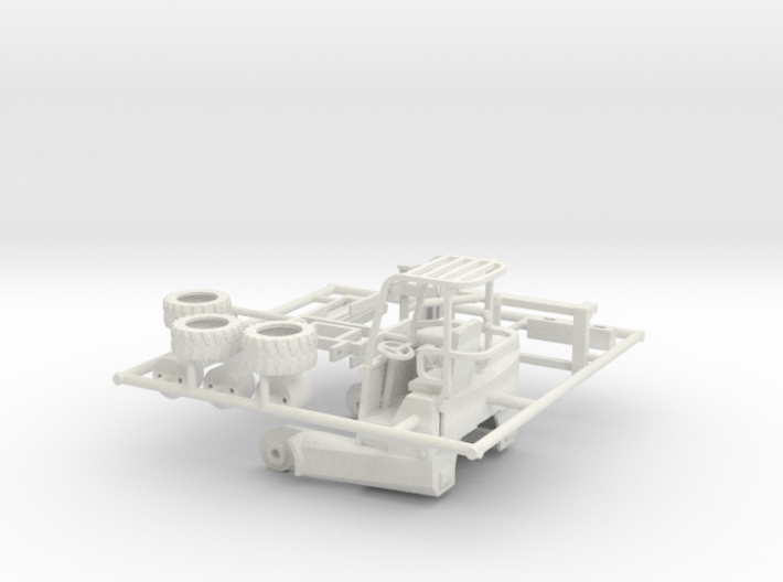 1/64th Moffett type forklift for flatbed 3d printed