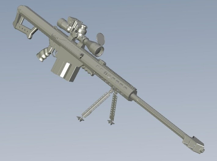 1/24 scale Barret M-82A1 / M-107 0.50" rifles x 3 3d printed 
