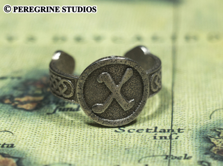 Ring - Gebo Rune (Size 13) 3d printed Stainless Steel