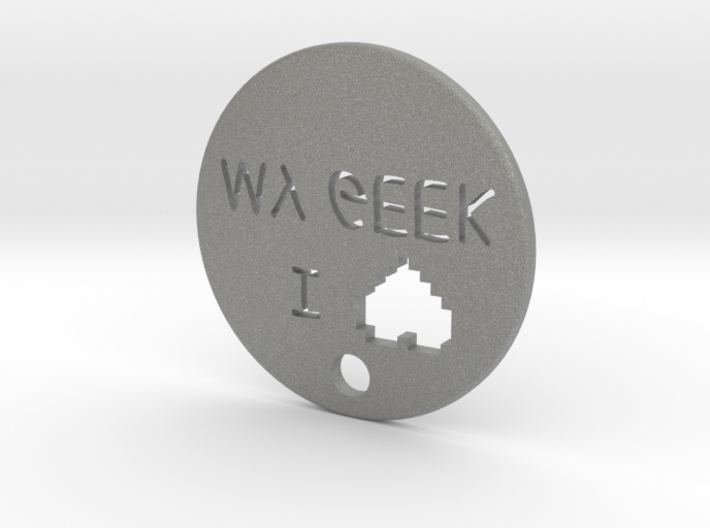 I love my geek pendant 3d printed