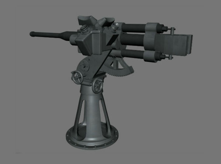 1/32 Russian ShCH "PIKE" Series X Deck Gun 3d printed 