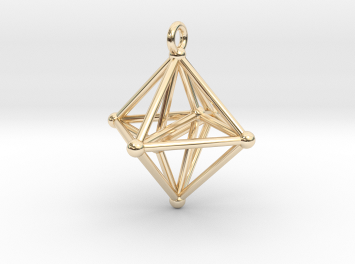 Hyperoctahedron Pendant 3d printed