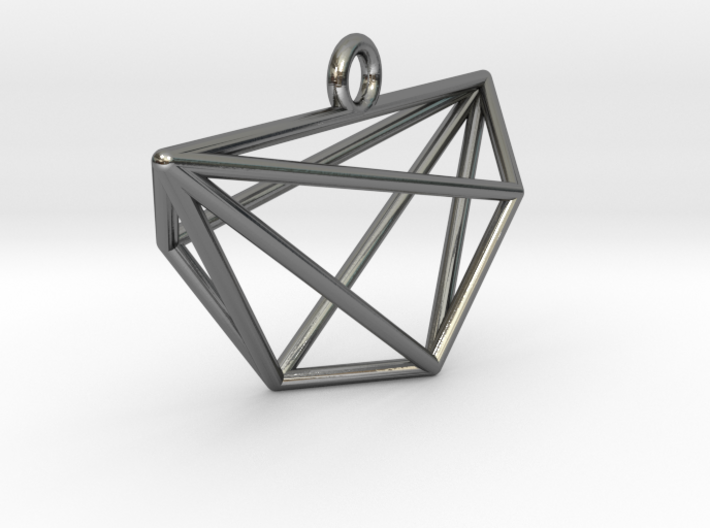 Minimalist Cyclic Polytope Pendant 3d printed