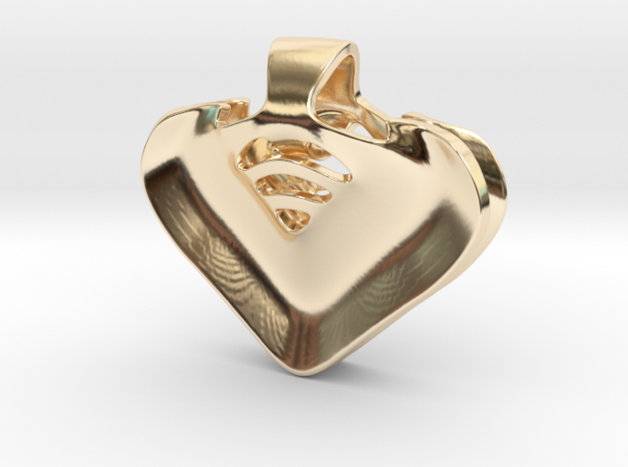 &quot;Be my heart&quot; Pendant 3d printed