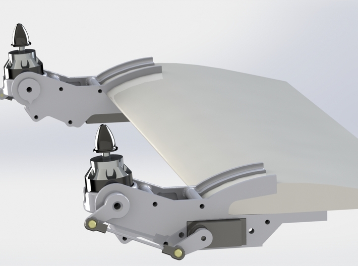 VTOL conversion kit for Mini Skywalker 3d printed 