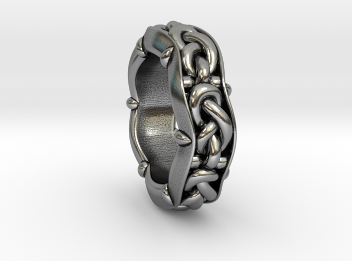 Knotty and Nice Ring_size 12 3d printed