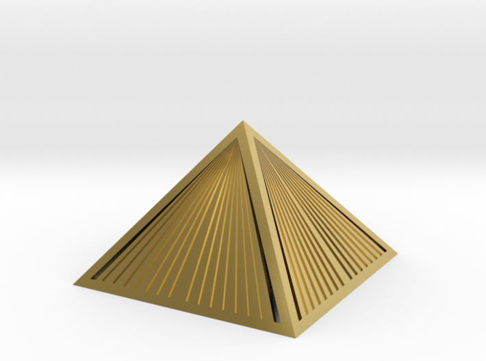 Golden Pyramid Star Tetrahedron ultra detail 3d printed