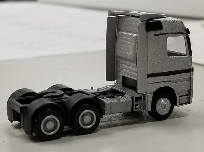 Tri-Axle Tractor Chassis for Herpa 1:120 TT Scale 3d printed 