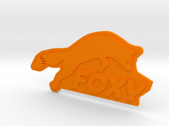 FOXY Badge 1.0 3d printed