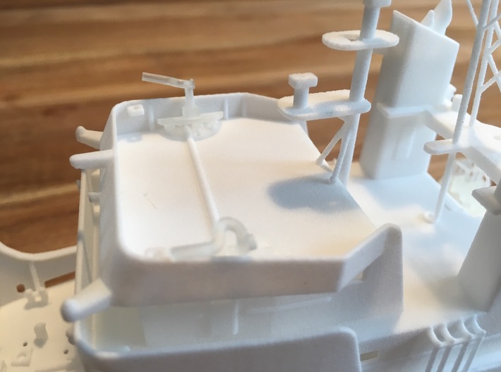 Apache fleet tug, Details 1 of 2 (1:200, RC) 3d printed installed details on superstructure