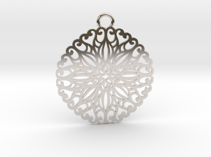 Ornamental pendant no.5 3d printed