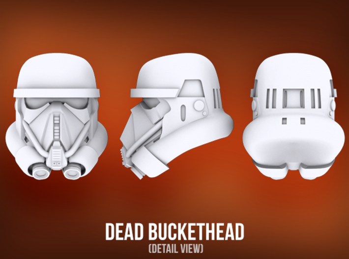Dead Bucketheads (x7) 3d printed 