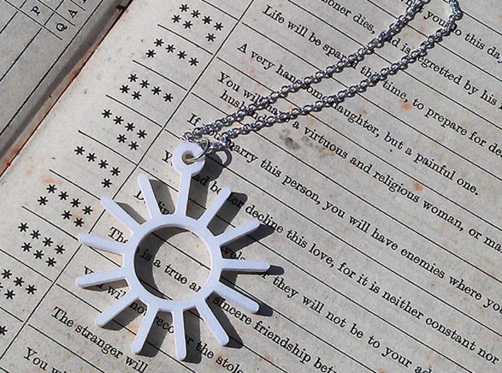 Sunny Day - Weather Symbol Pendant 3d printed 