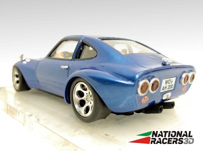 3D Chassis - Carrera Opel GT 1900 (Inline) 3d printed 