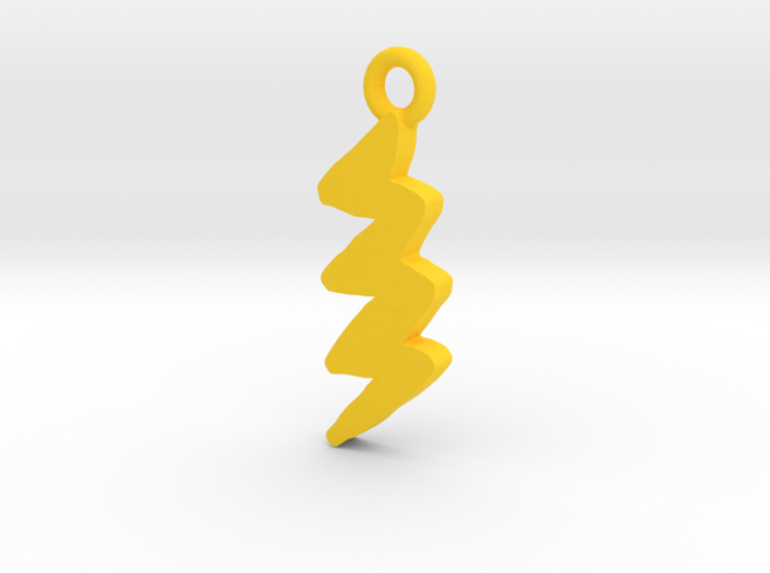 Lightning Bolt Pendant 3d printed 