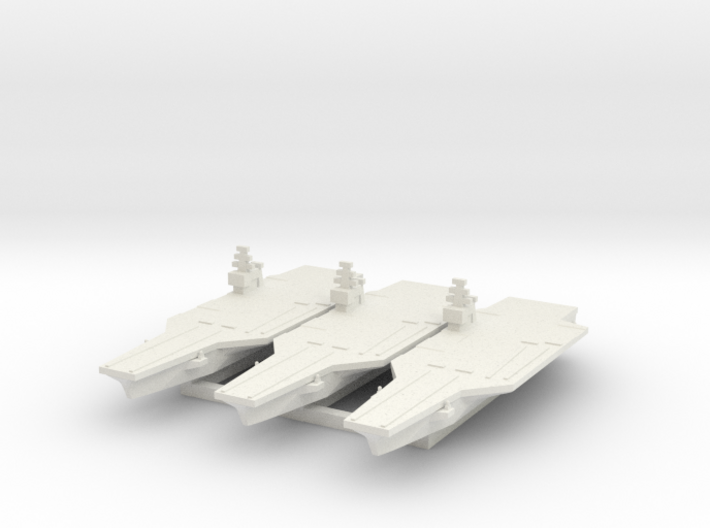 Nimitz class Carrier x3 (Axis & Allies) 3d printed 
