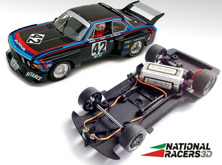 3D Chassis - Fly 3.5 CSL (Combo) 3d printed Chassis compatible with fly model (slot car and other parts not included)