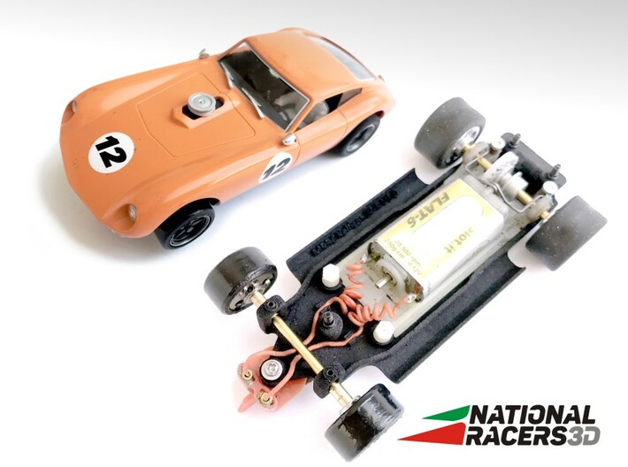 3D Chassis - MRRC Kellison J4-R (Inline) 3d printed Chassis compatible with MRRC model (slot car and other parts not included)