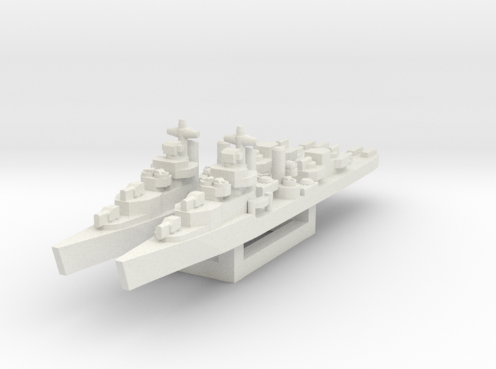 Mahan class destroyer 1/1800 3d printed