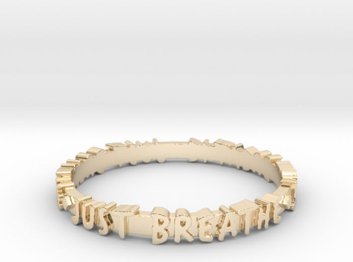 Just Breathe Ring (Multiple Sizes) 3d printed