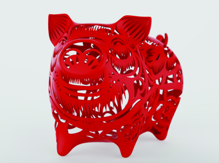 2019 HAPPY CHINESE NEW YEAR PIG 3d printed 