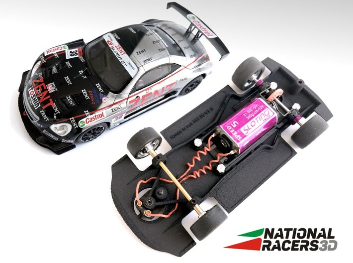 3D Chassis - NINCO Lexus SC430 - Combo 3d printed Chassis compatible with NINCO model (slot car and other parts not included)