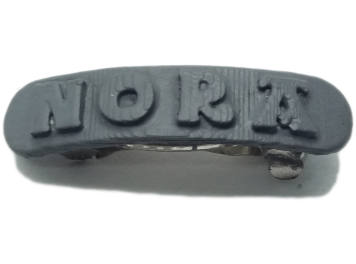 NORA Personalized Hair Barrete 30-35 3d printed 