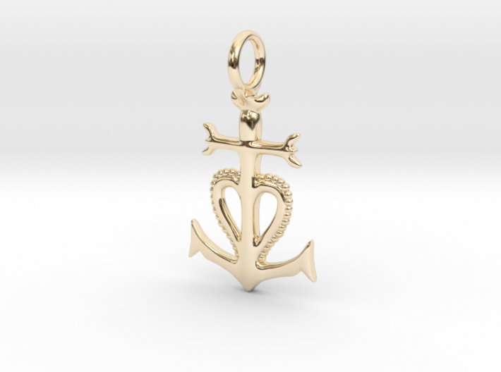 Camargue Cross Pendant - Christian Jewelry 3d printed 