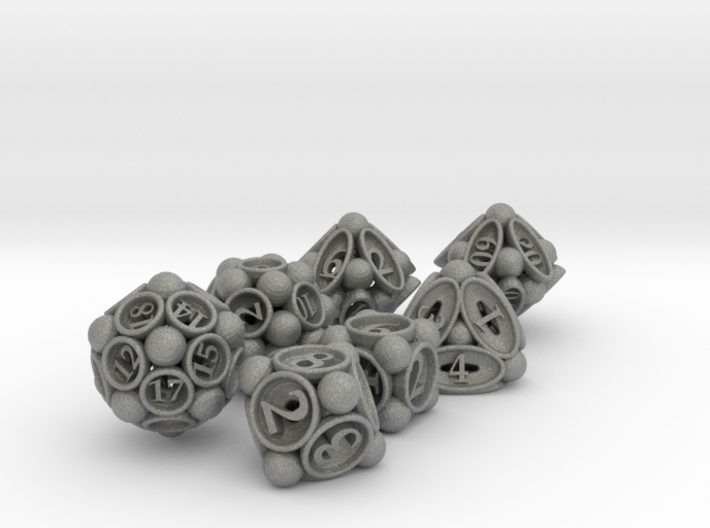 Spore Dice Set with Decader 3d printed