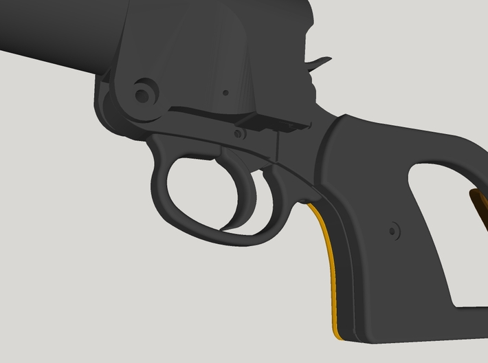 Webley Flaregun Trigger, Trigger Guard & Hammer 3d printed 