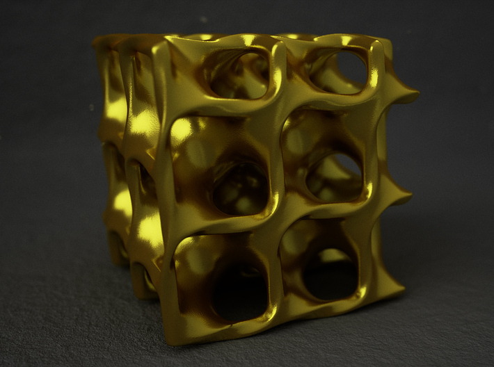 Minimal Surface Cube 3d printed