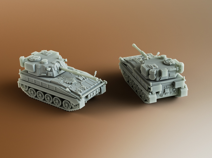 FV433 Field Artillery Abbot Scale: 1:200 3d printed