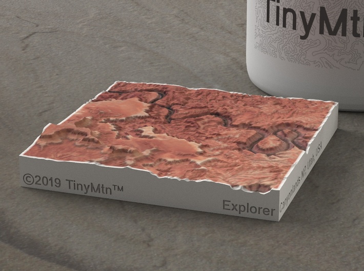 Canyonlands NP, Utah, USA, 1:150000 Explorer 3d printed 