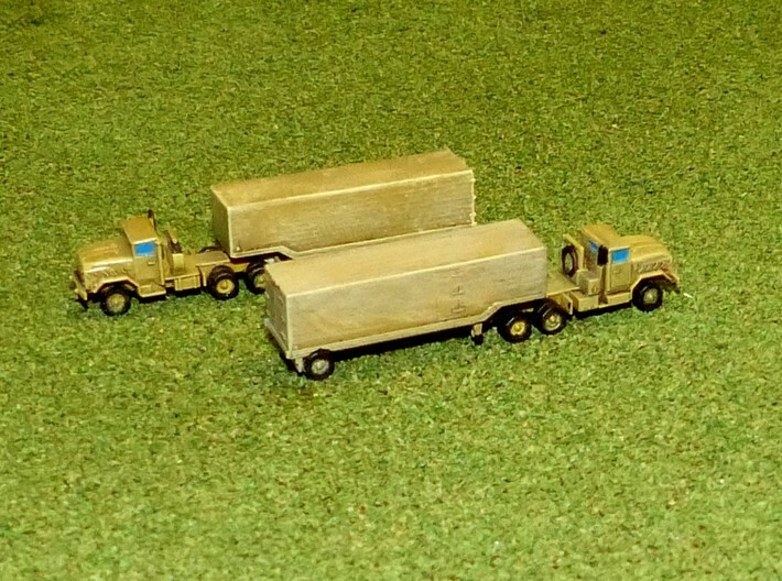 US M932 Semi Truck with M373 Trailer 1/220 3d printed