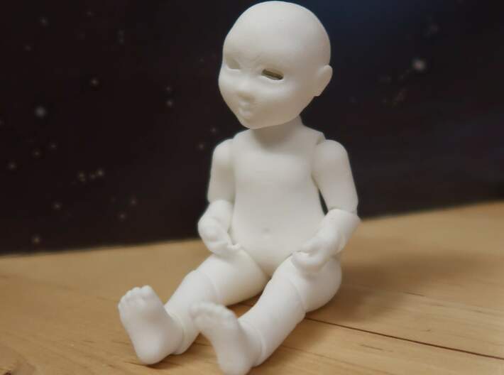 &quot;Dion&quot; 10cm full ball jointed doll with eyes 3d printed