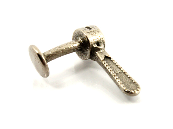 Bicycle Friction Shifter Cufflink 3d printed Stainless Steel