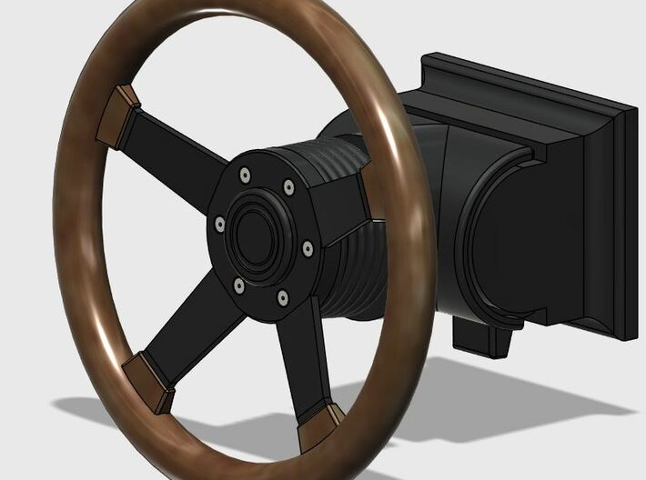 Steering wheel 1:10 3d printed 
