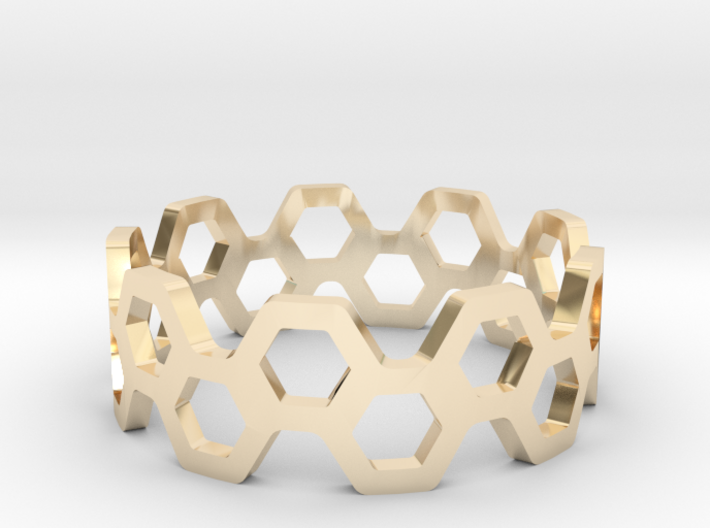 bee ring 2 rows all sizes, multisize 3d printed