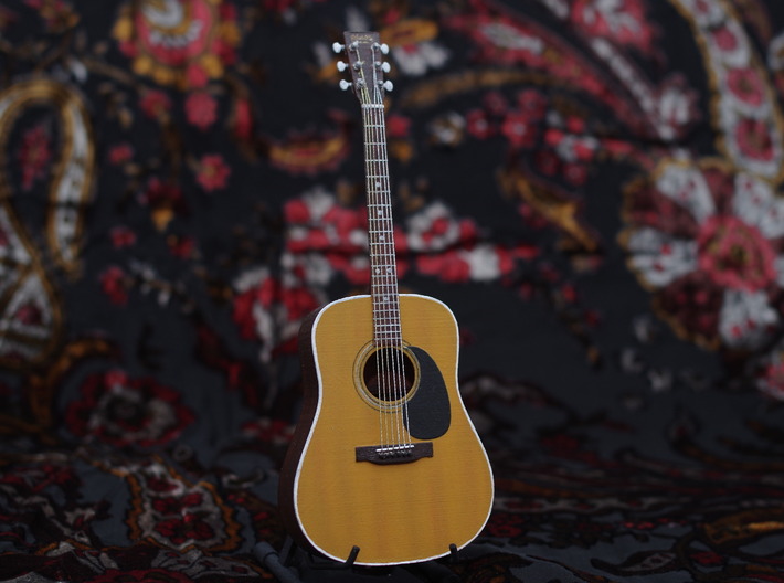 The Martin D18 Guitar, scale 1:6 3d printed This model is hand painted (example)