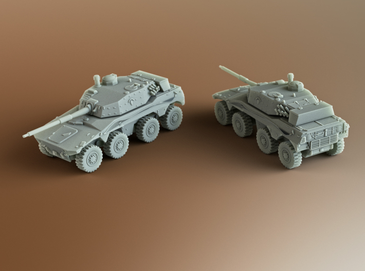 Rooikat 76 South African armoured Scale: 1:160 3d printed