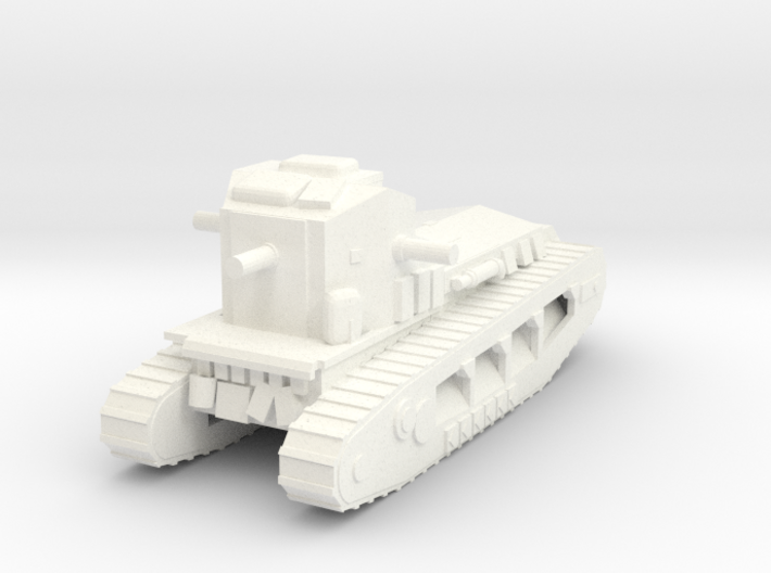 1/100 WW1 Whippet tank (low detail) 3d printed